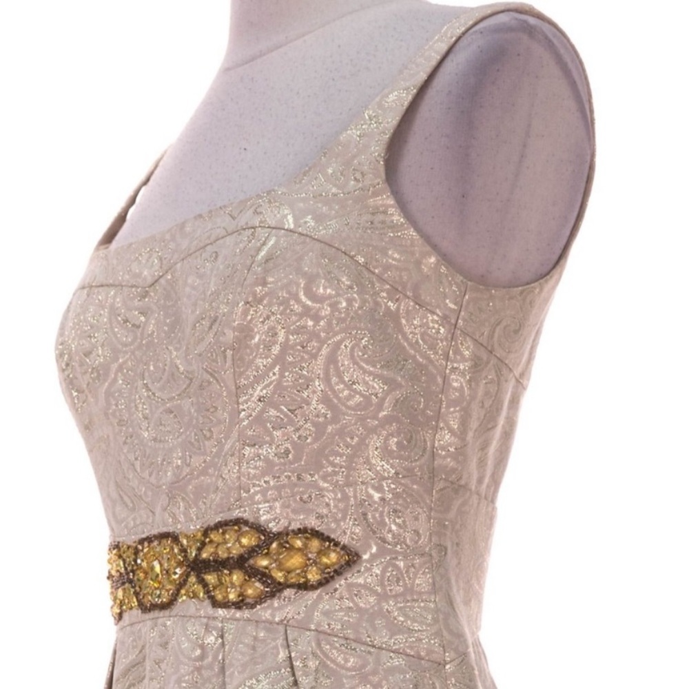 Cream and Gold Dress